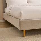 Dusklia - Ascot Bed Frame - Chenille Light Grey