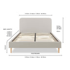 Dusklia - Ascot Bed Frame - Natural