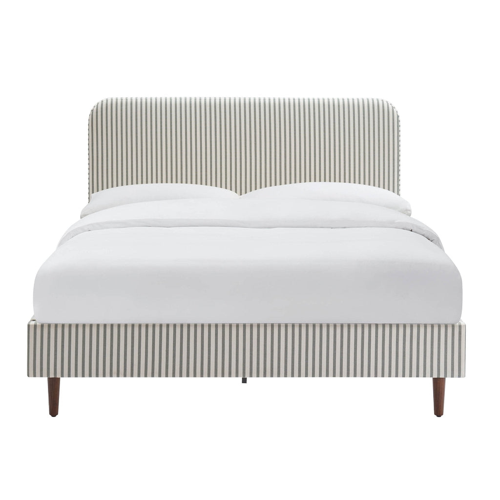 Dusklia - Ascot Bed Frame - Sage Stripe