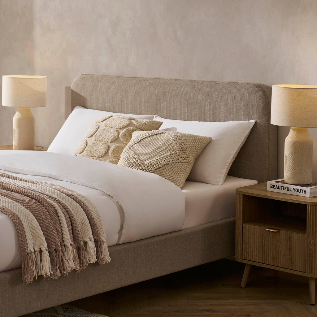 Dusklia - Ascot Bed Frame - Stone Grey