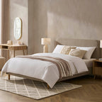 Dusklia - Ascot Bed Frame - Stone Grey