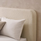 Dusklia - Ascot Bouclé Ottoman Storage Bed - Off White