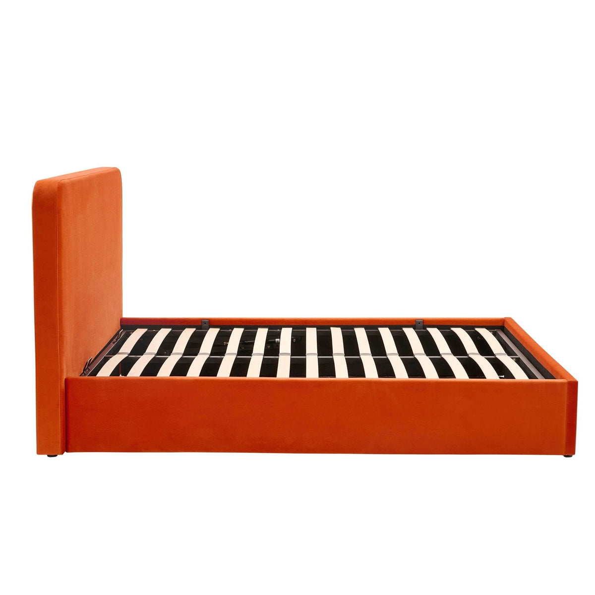 Dusklia - Ascot Ottoman Storage Bed - Bright Orange