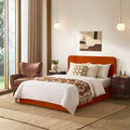 Dusklia - Ascot Ottoman Storage Bed - Bright Orange