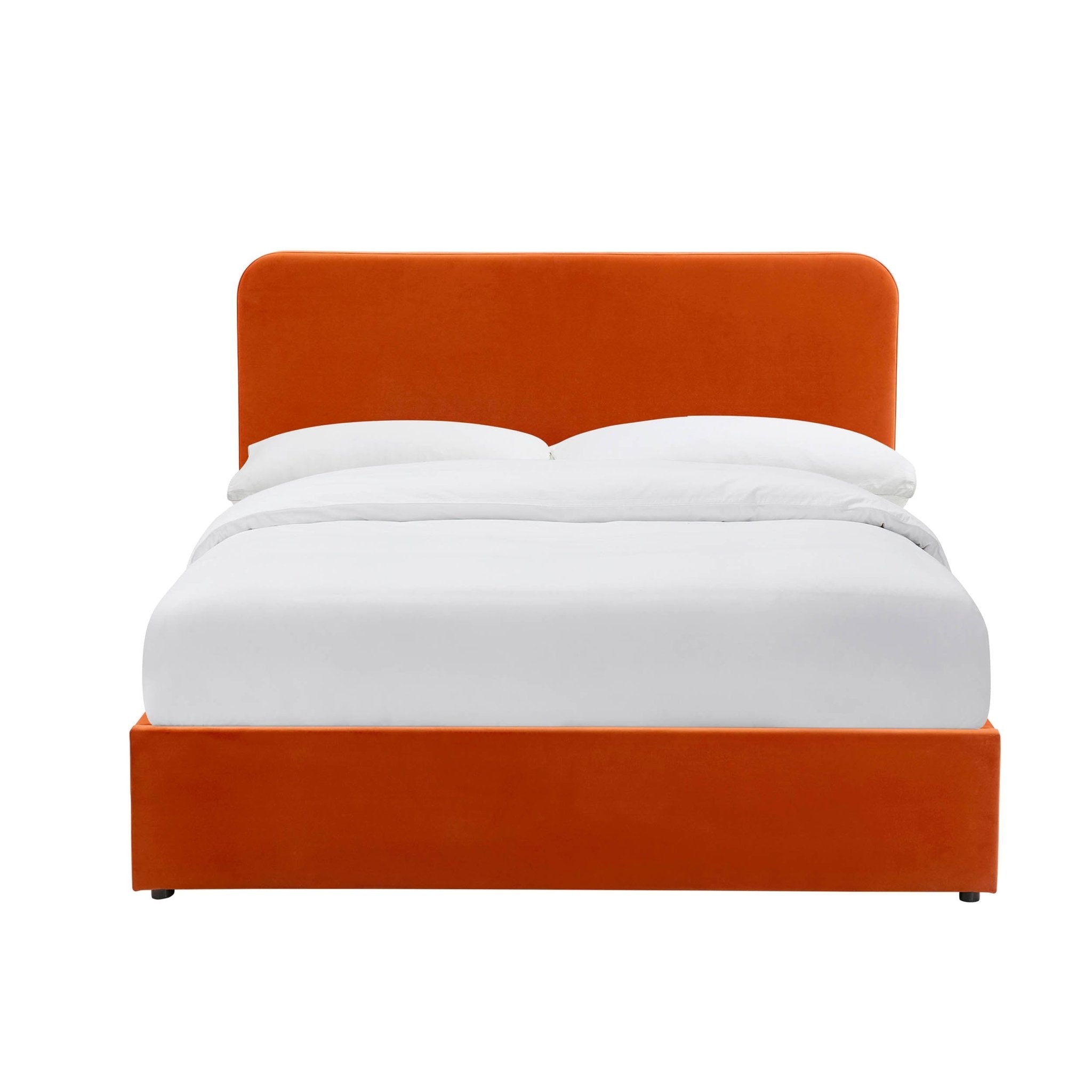 Dusklia - Ascot Ottoman Storage Bed - Bright Orange