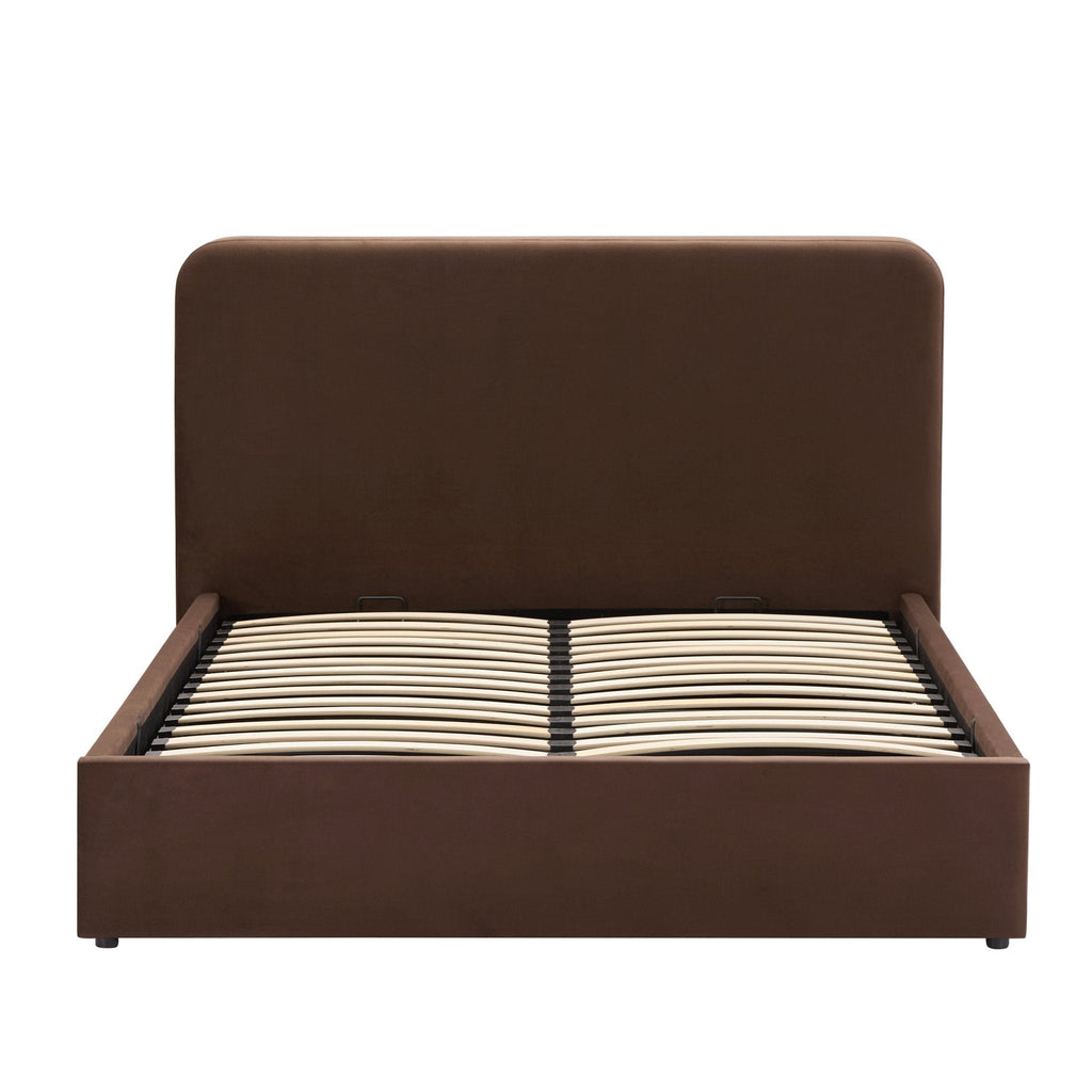Dusklia - Ascot Ottoman Storage Bed - Cappuccino