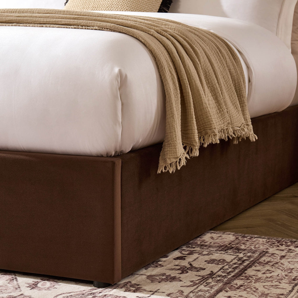 Dusklia - Ascot Ottoman Storage Bed - Cappuccino