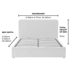 Dusklia - Ascot Ottoman Storage Bed - Oatmeal