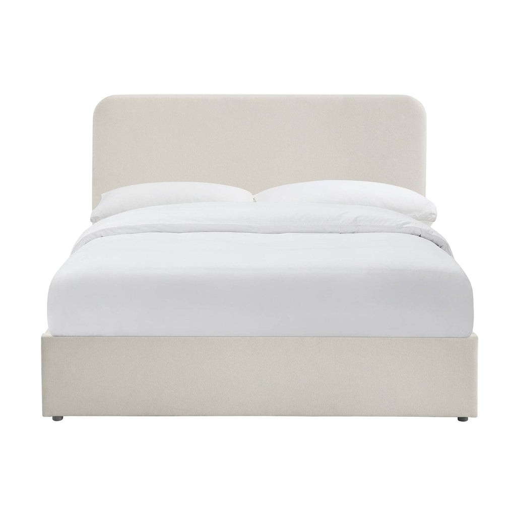Lit de rangement Ascot - Crème en lin