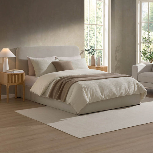 Dusklia - Ascot Ottoman Storage Bed - Natural