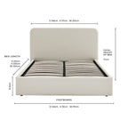 Dusklia - Ascot Ottoman Storage Bed - Natural