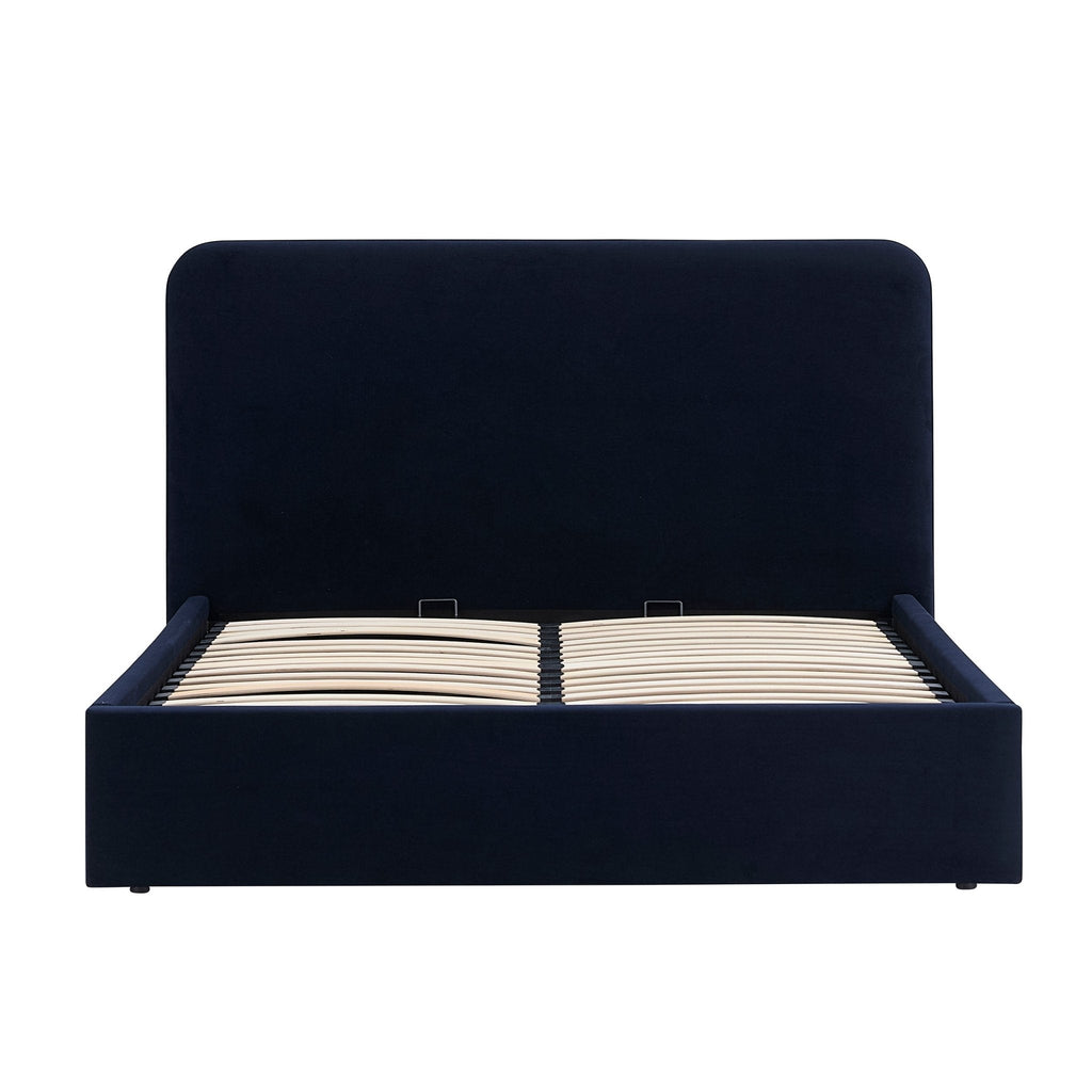 Dusklia - Ascot Ottoman Storage Bed - Navy
