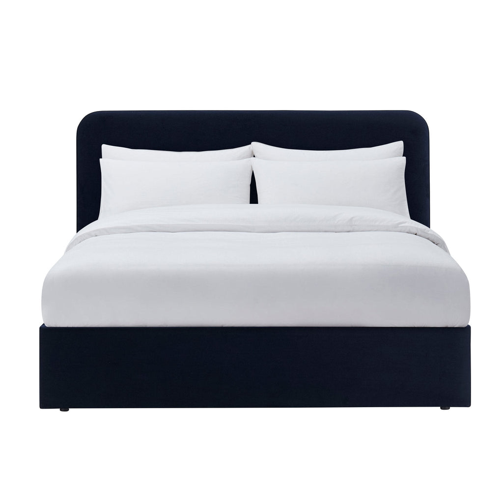 Dusklia - Ascot Ottoman Storage Bed - Navy