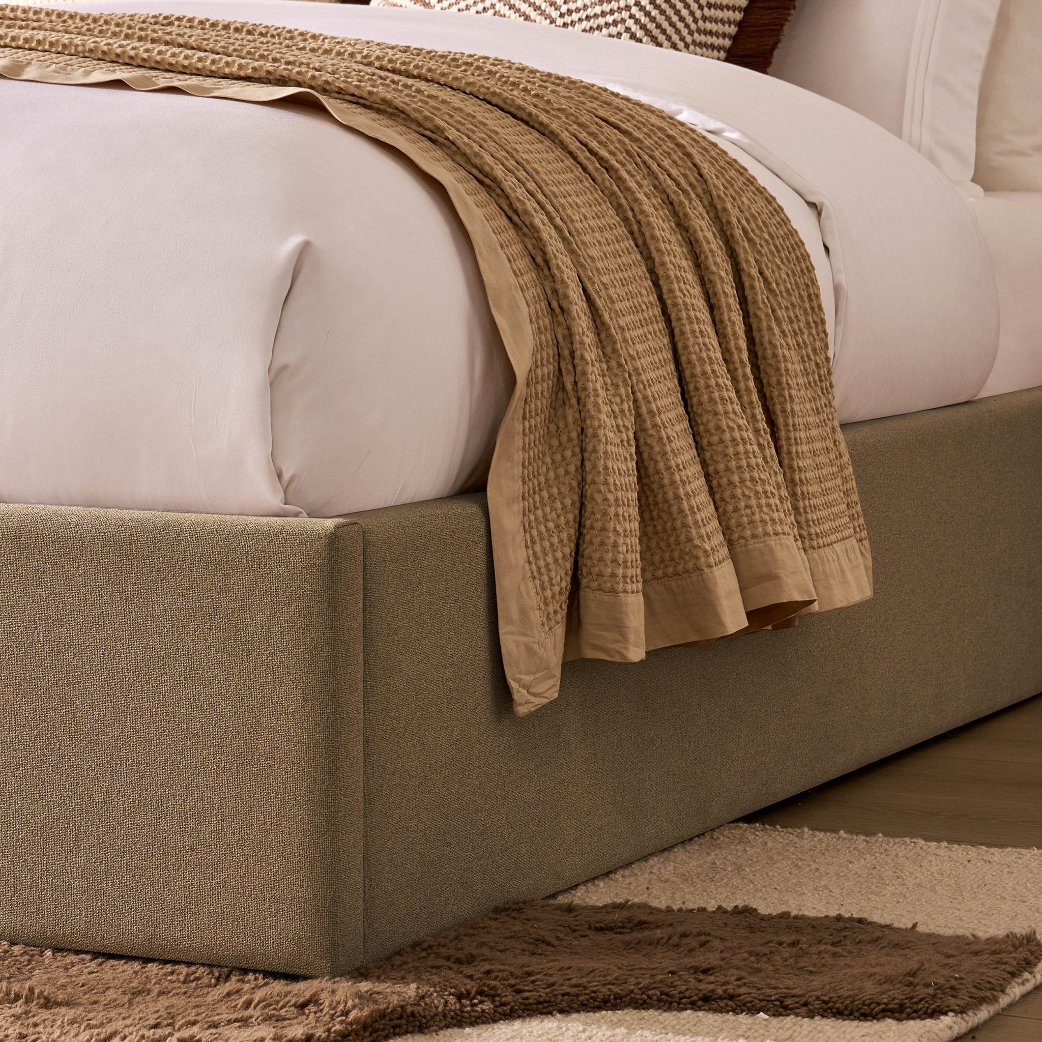 Dusklia - Ascot Ottoman Storage Bed - Oatmeal