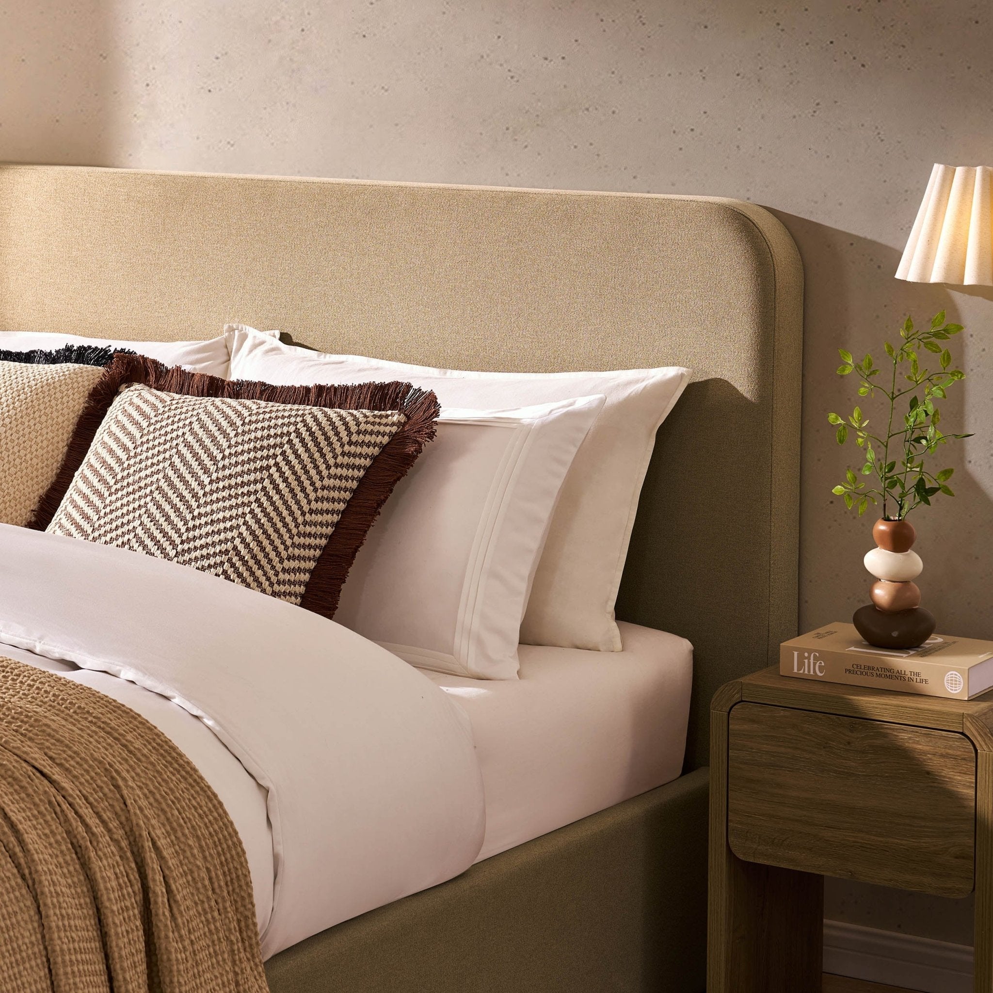 Dusklia - Ascot Ottoman Storage Bed - Oatmeal