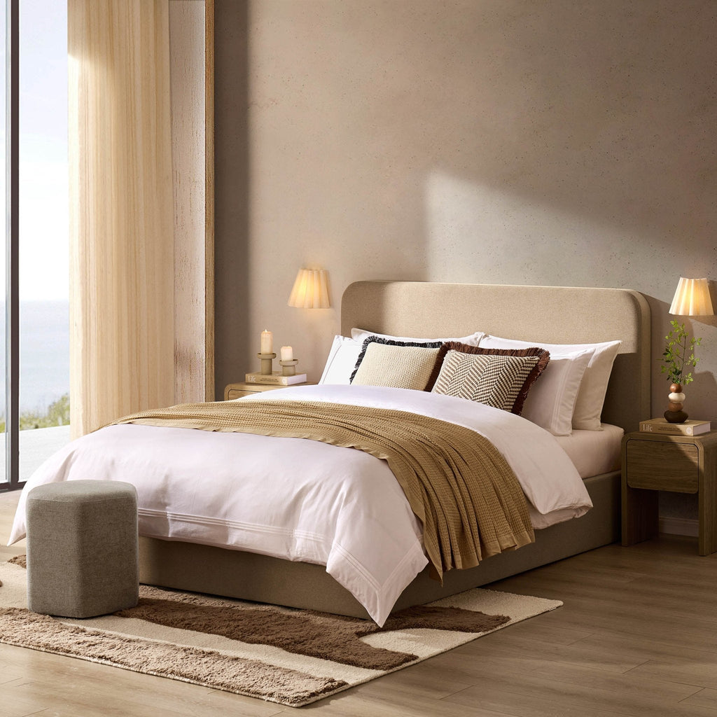 Dusklia - Ascot Ottoman Storage Bed - Oatmeal