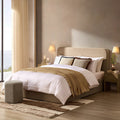 Dusklia - Ascot Ottoman Storage Bed - Oatmeal