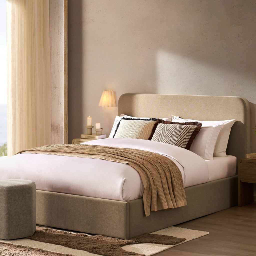 Dusklia - Ascot Ottoman Storage Bed - Oatmeal