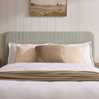 Dusklia - Ascot Ottoman Storage Bed - Sage Stripe