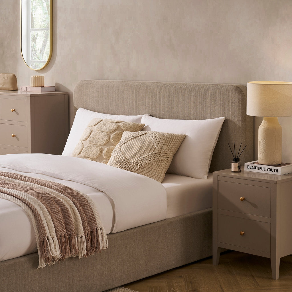 Dusklia - Ascot Ottoman Storage Bed - Stone Grey