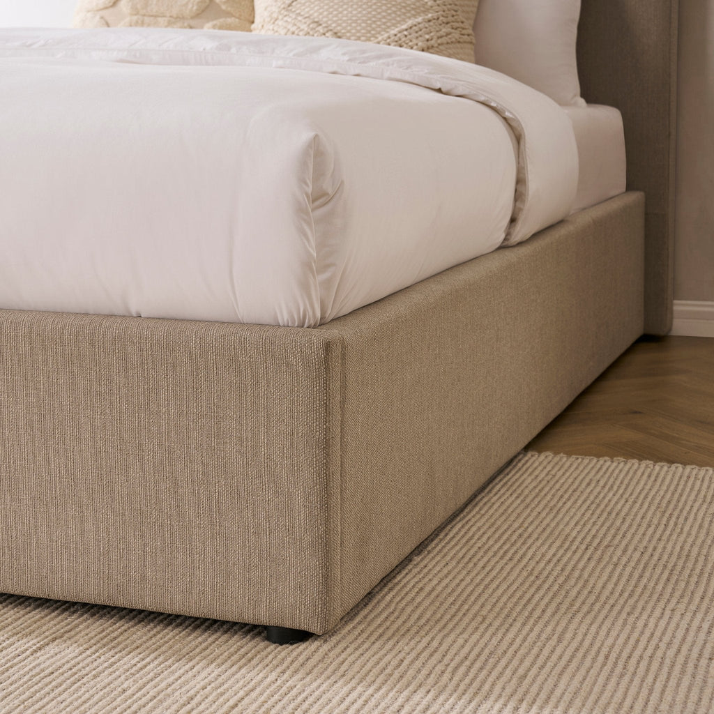 Dusklia - Ascot Ottoman Storage Bed - Stone Grey