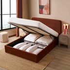 Dusklia - Ascot Ottoman Storage Bed - Terracotta
