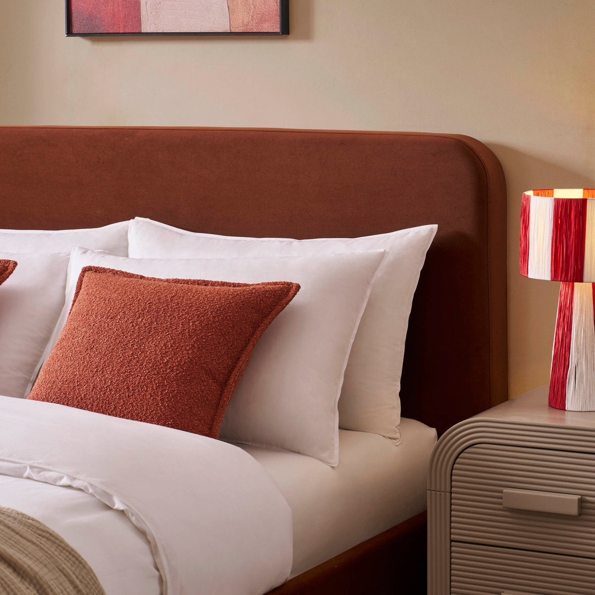 Dusklia - Ascot Ottoman Storage Bed - Terracotta