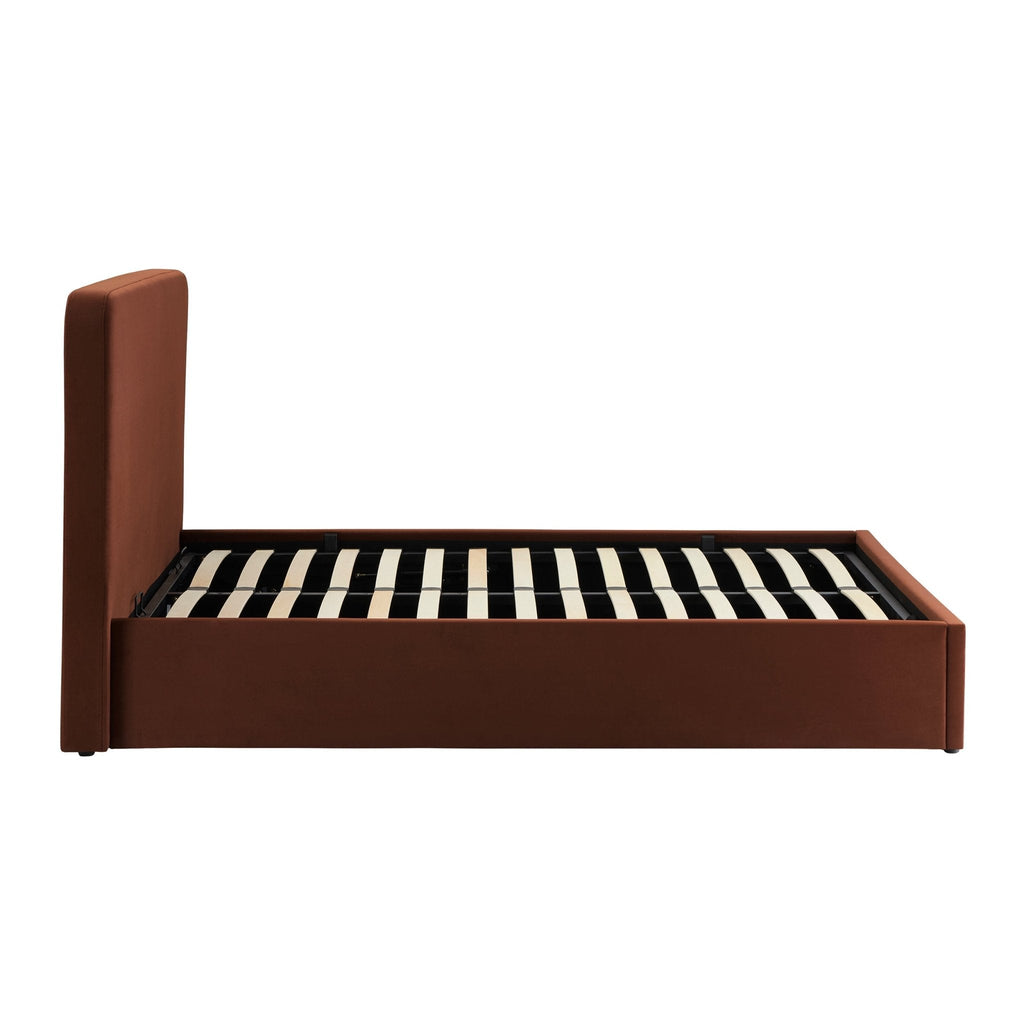 Dusklia - Ascot Ottoman Storage Bed - Terracotta