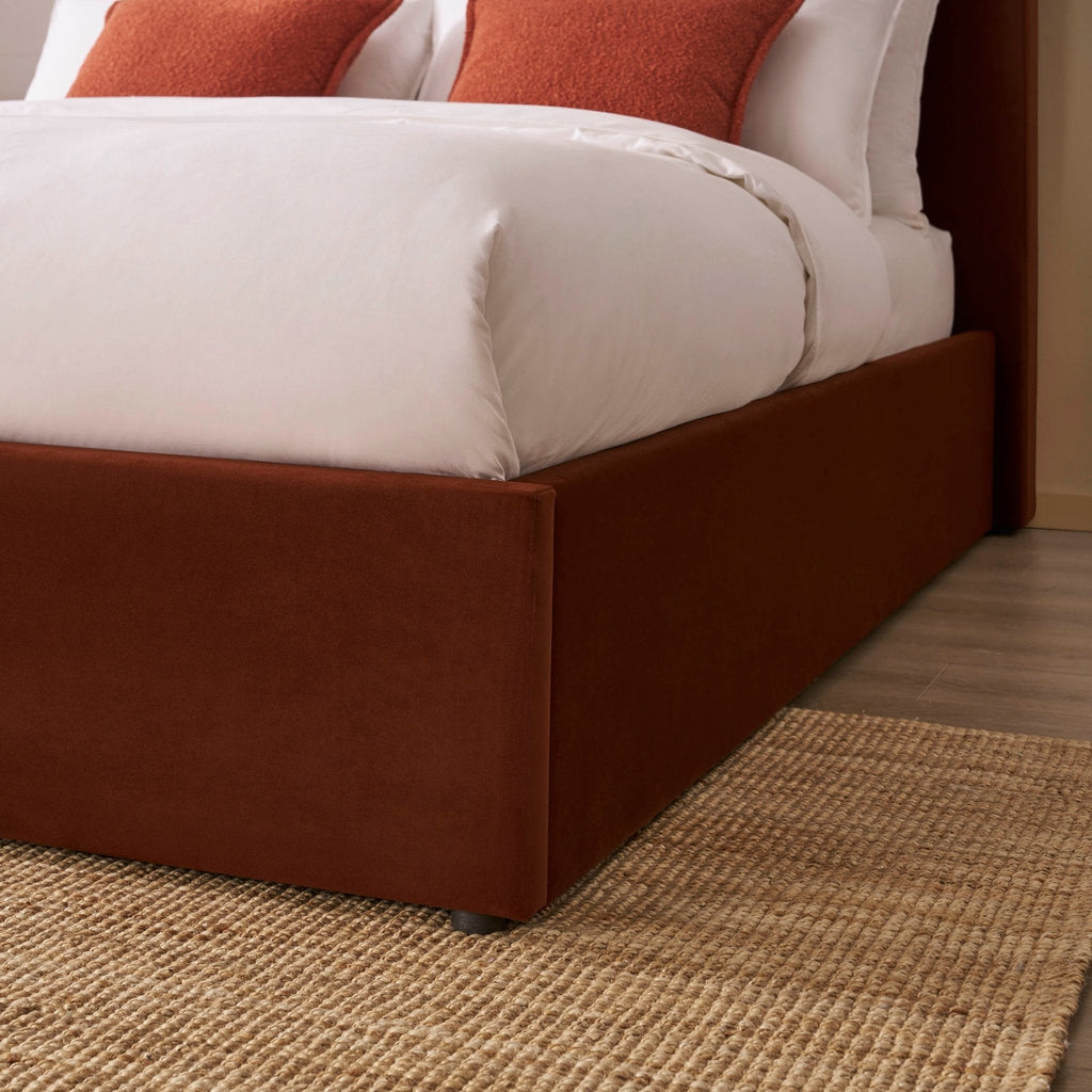 Dusklia - Ascot Ottoman Storage Bed - Terracotta