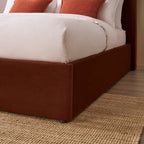 Dusklia - Ascot Ottoman Storage Bed - Terracotta