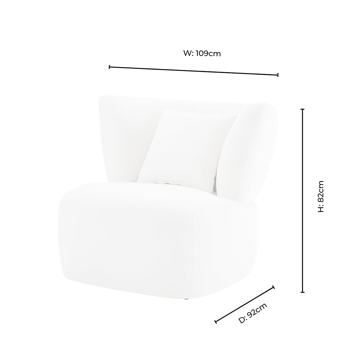 Dusklia - Athens Armchair - Oatmeal