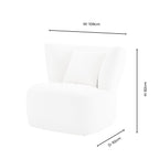 Dusklia - Athens Armchair - Cream Linen