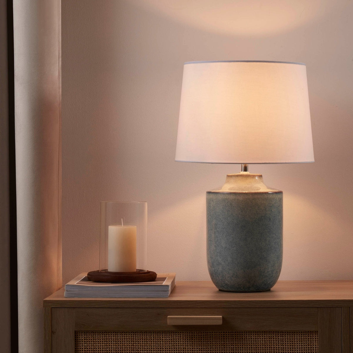 Dusklia - Atlas Ceramic Table Lamp - Blue