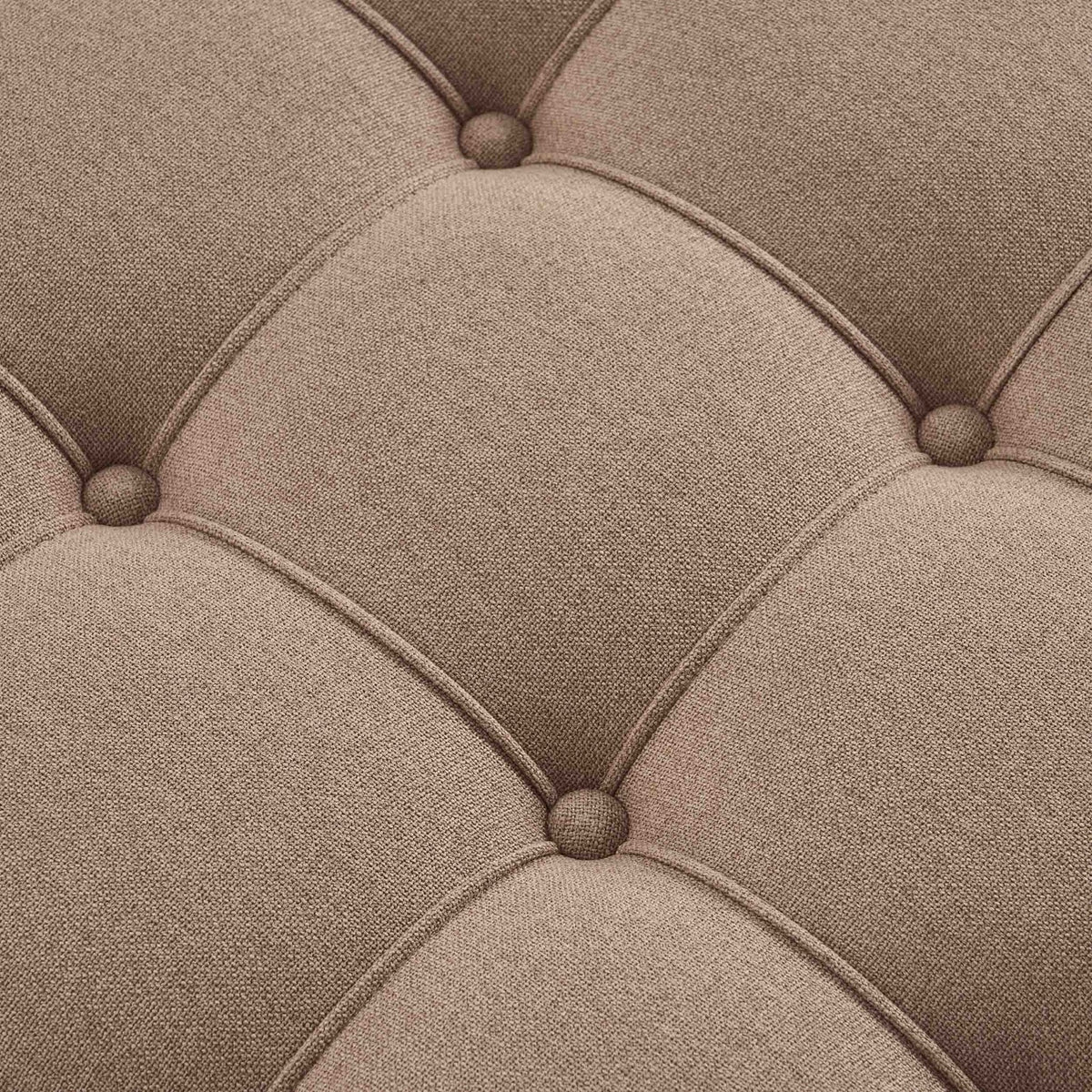 Dusklia - Aubrey Round Coffee Table Pouffe - Oatmeal