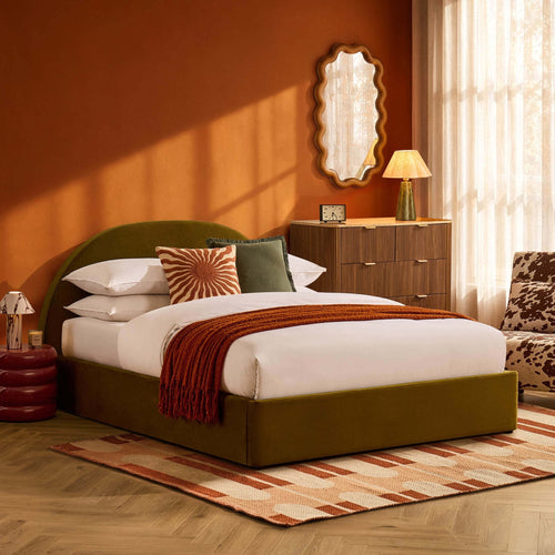 Dusklia - Austin Ottoman Storage Bed -  Rich Green