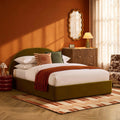 Lit de rangement ottoman Austin - Vert riche