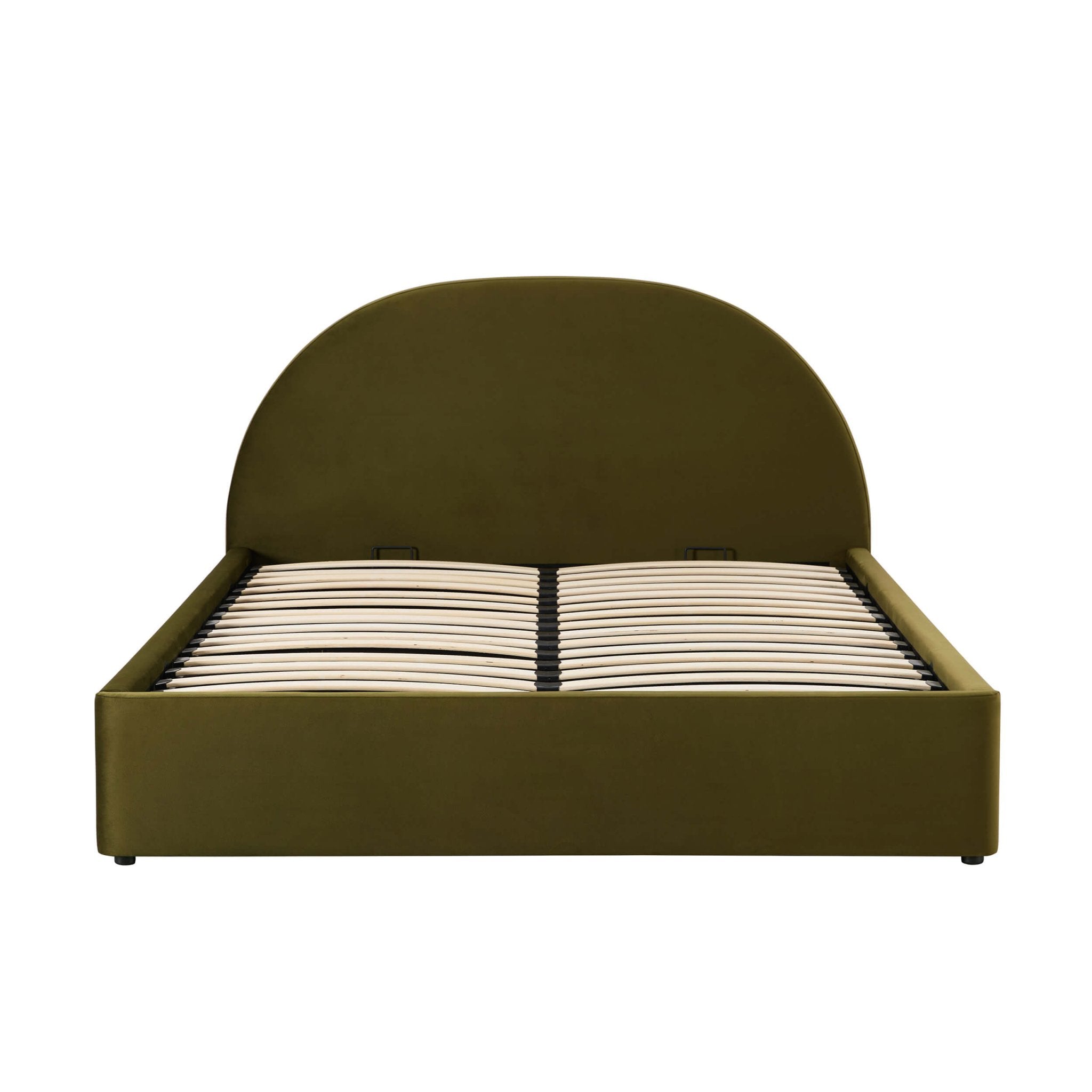 Lit de rangement ottoman Austin - Vert riche