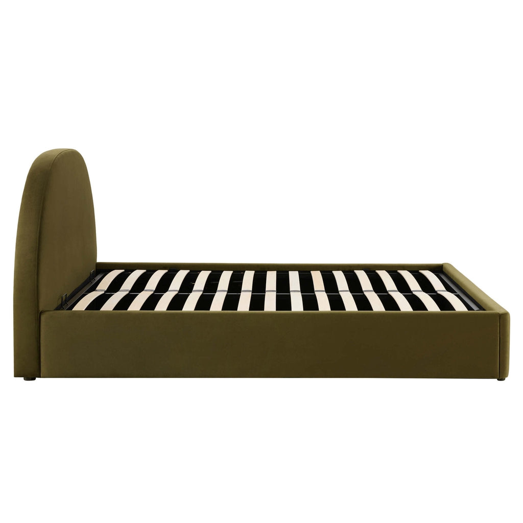 Lit de rangement ottoman Austin - Vert riche