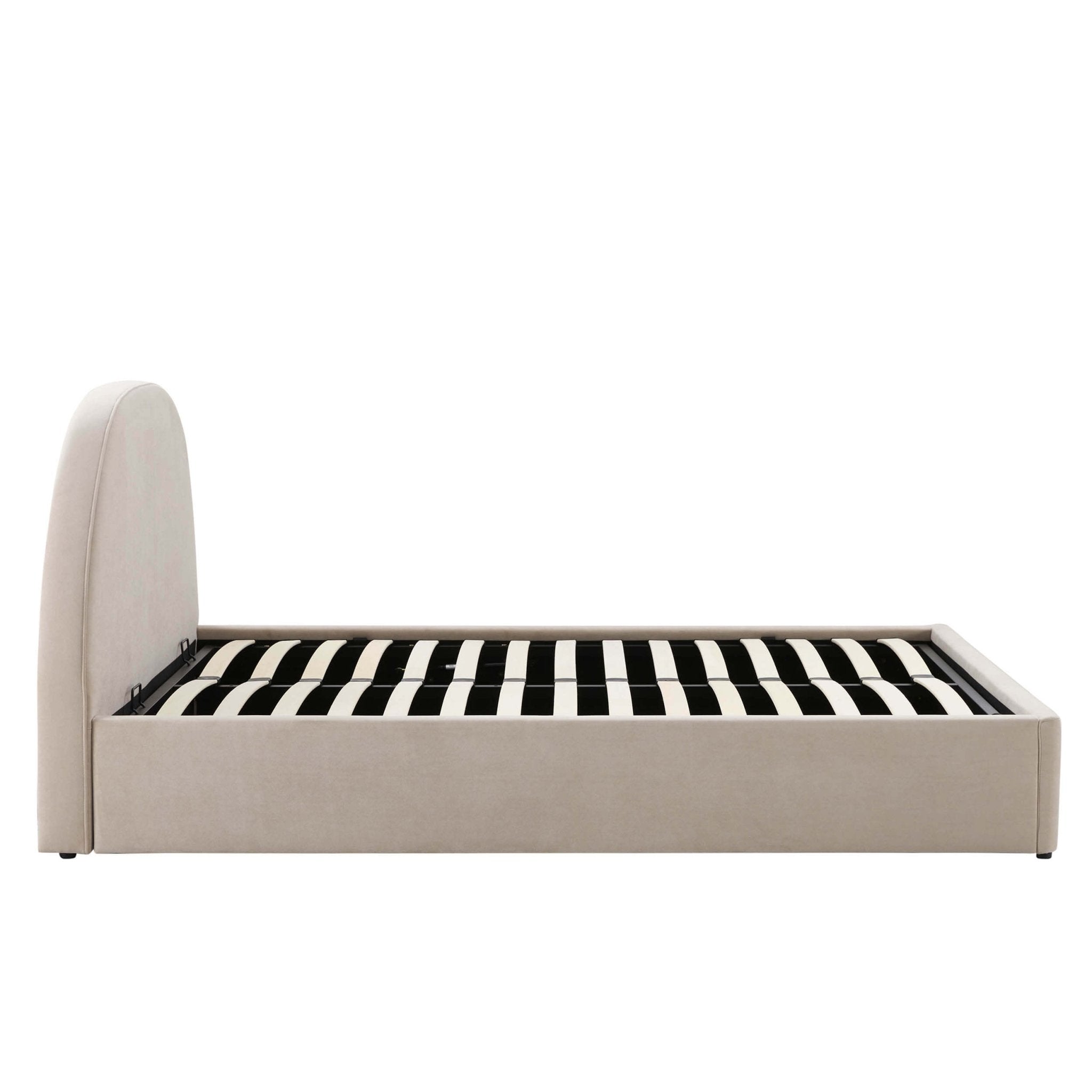 Lit de rangement ottoman Austin - Gris perle