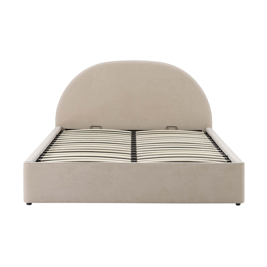 Lit de rangement ottoman Austin - Gris perle