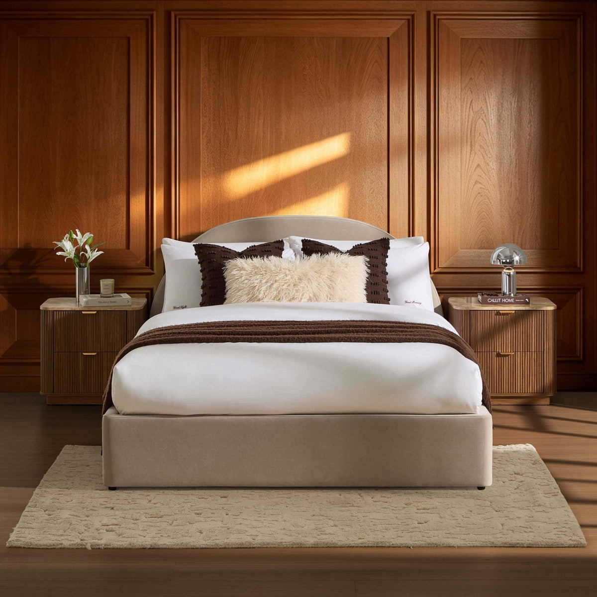 Dusklia - Austin Ottoman Storage Bed - Stone