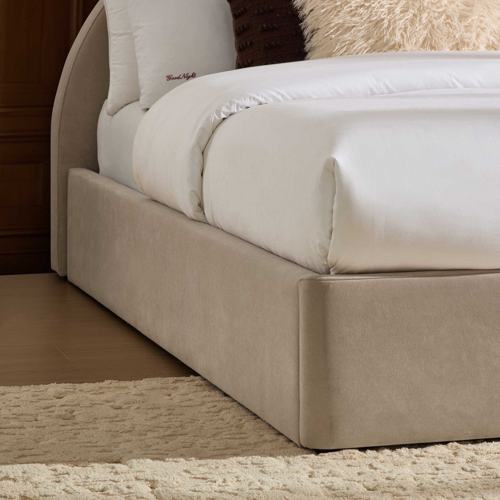 Lit de rangement ottoman Austin - Gris perle