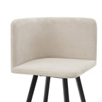 Dusklia - Ava Space Saver 4 Seater Dining Table and Chairs - Black/Stone