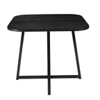 Dusklia - Ava Space Saver 4 Seater Dining Table and Chairs - Black/Stone