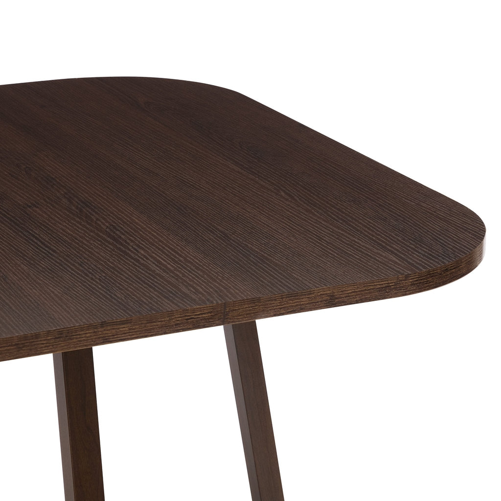 Dusklia - Ava Space Saver 4 Seater Dining Table and Chairs - Cappuccino