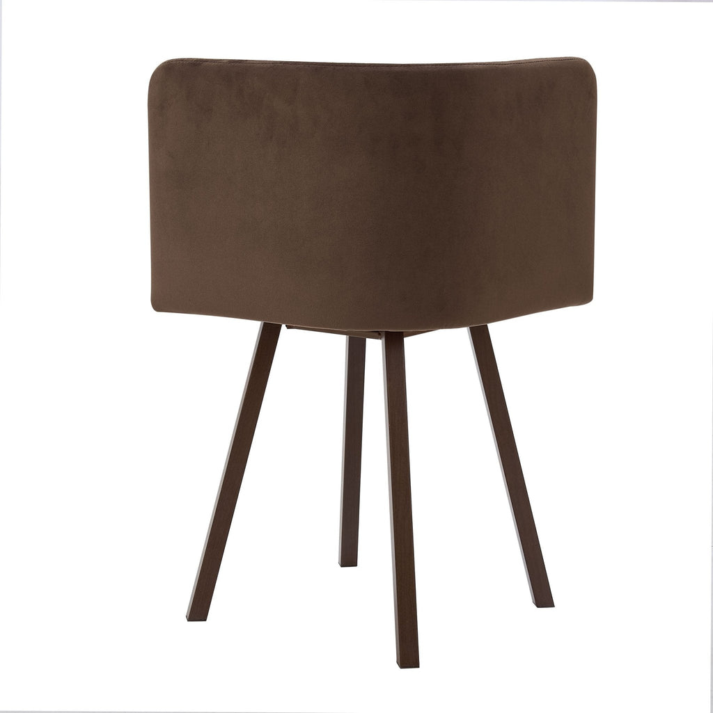 Dusklia - Ava Space Saver 4 Seater Dining Table and Chairs - Cappuccino