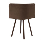 Dusklia - Ava Space Saver 4 Seater Dining Table and Chairs - Cappuccino