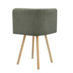 Dusklia - Ava Space Saver 4 Seater Dining Table and Chairs - Light Wood/Green