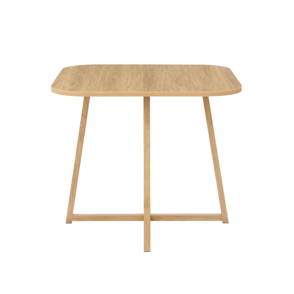 Dusklia - Ava Space Saver 4 Seater Dining Table and Chairs - Light Wood/Green