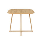 Dusklia - Ava Space Saver 4 Seater Dining Table and Chairs - Light Wood/Green